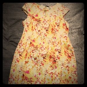 Calvin Klein watercolor sheath dress